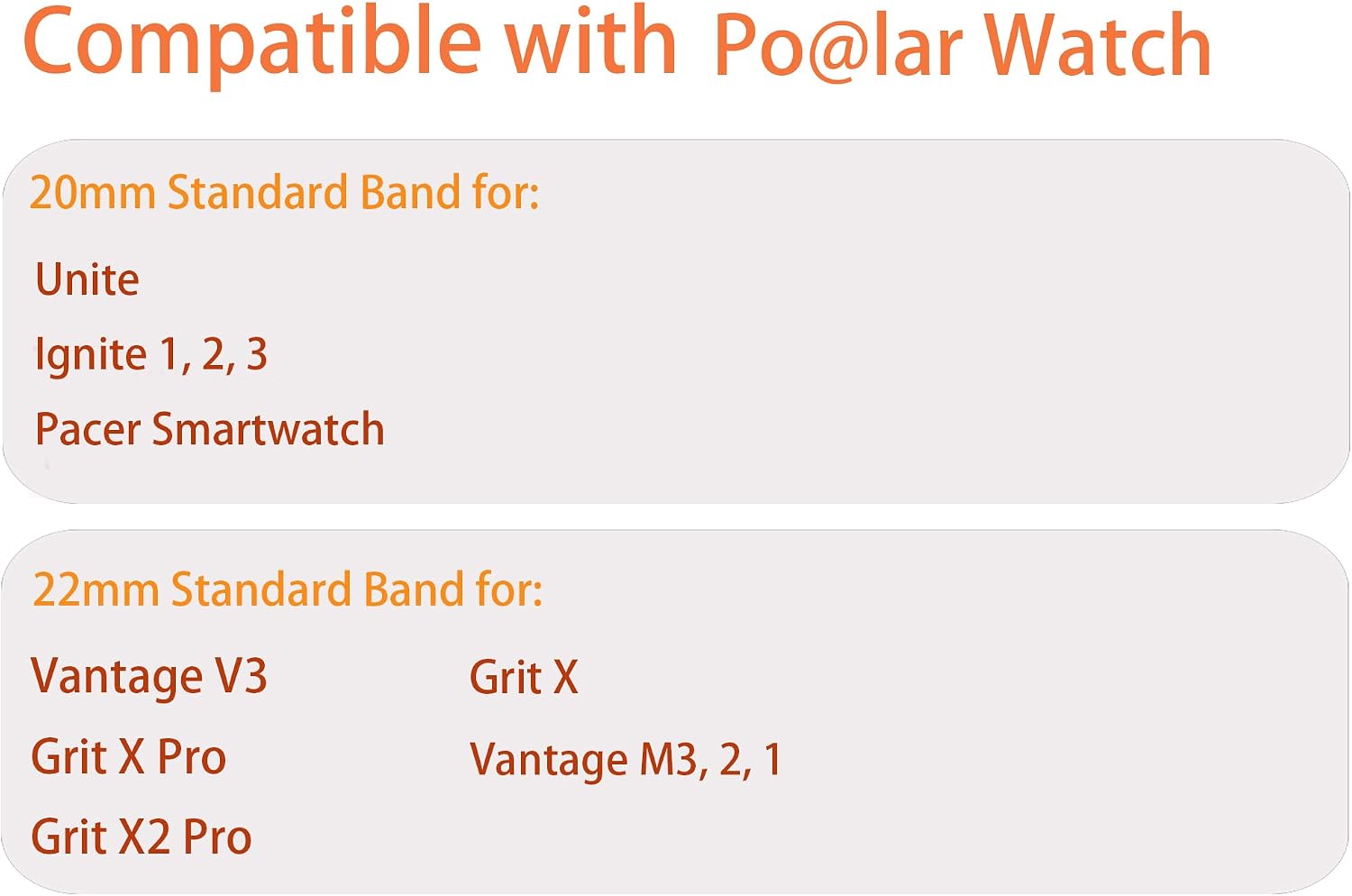 Compatible with Polar Vantage M3 bands, Lamshaw 22mm, 20mm Solid Stainless Steel Metal Band with Butterfly Folding Clasp Link Bracelet Compatible with Polar Unite, Ignite, Ignite 2, Ignite 3, Pacer, Vantage V3, Grit X, Grit X Pro, Grit X2 Pro, Vantage M, M2, M3 Smartwatch image 2