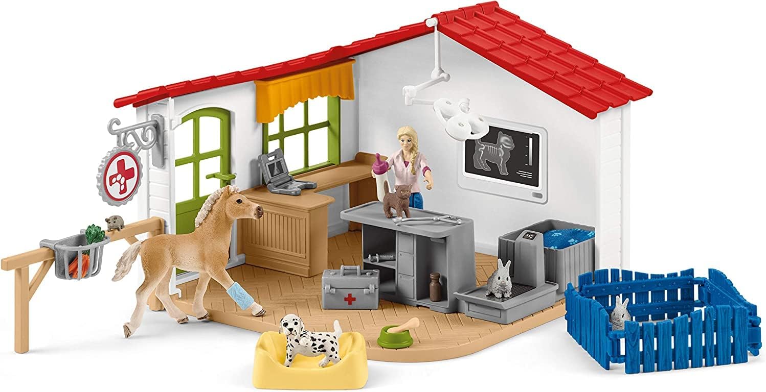 Cabinetul veterinar SCHLEICH în timpul jocului