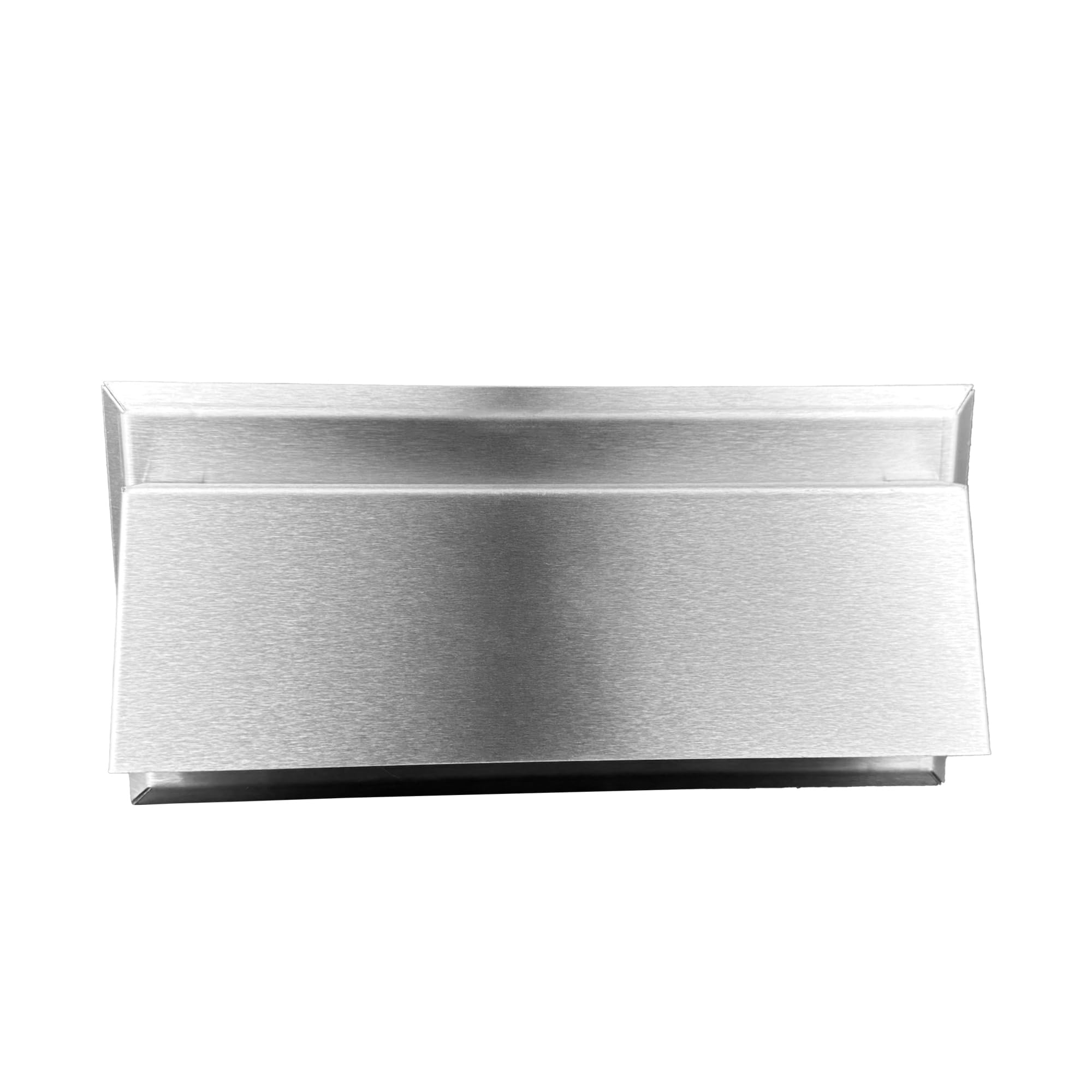 Rejilla de ventilación plana de acero inoxidable con canal plano, sistema de ventilación: 150 (90 x 220), sistema 150 (220 x 90)
