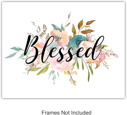 Miniatura 3 de Blessed Wall Decor - Christian Wall Art for Office, Church, Living Room, Bedroom, Kitchen - Religious Gifts for Women, Girls - Bible Verse Scripture