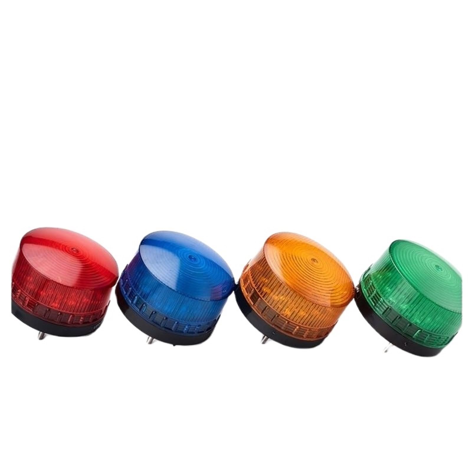 Mini lampka ostrzegawcza, alarm ostrzegawczy, migające światło LED 3071, 12 V, 24 V, 220 V, bez brzęczyka (niebieska, 24 V)
