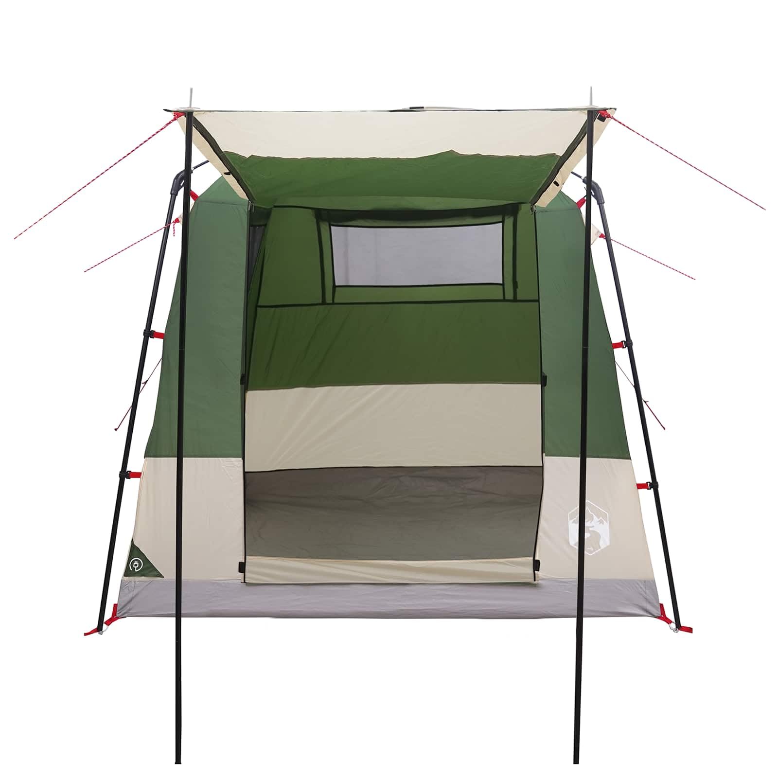 Tenda Party 4 Persona Verde Poliestere 185T con Rivestimento PU