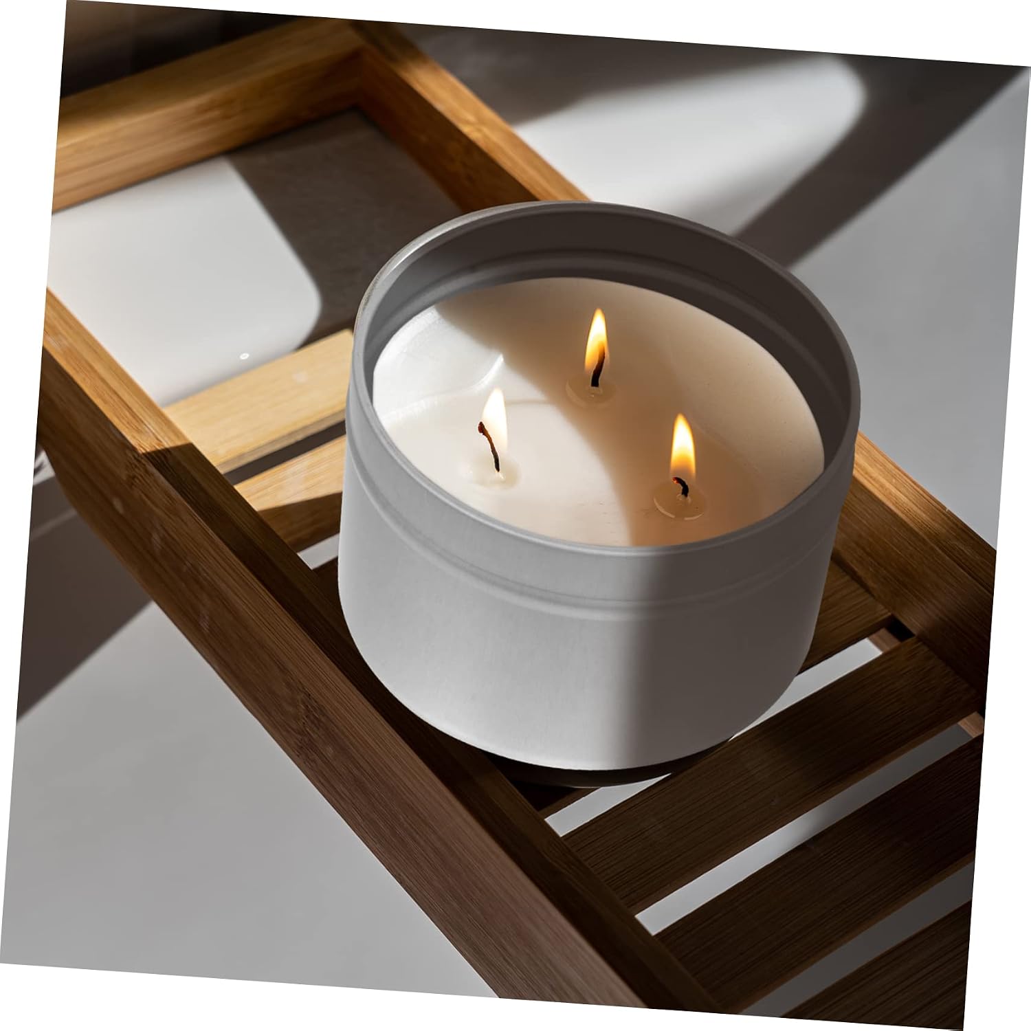 Lurrose 9pcs Fragrance Tin Can DIY Candle Making Kits Tin Jar Storage for Candles Box Storage Jar