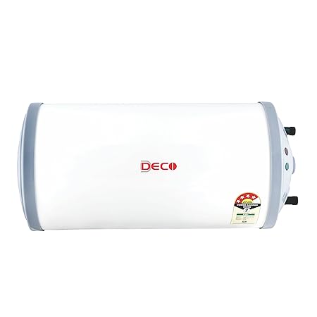 DECO Slim Storage Water Heater | Glasslined Tank | 4 Star Rated | 7-Year Warranty on Tank | 3 Year Warranty on Element | 2 Year Warranty on Product (25, Circular, 1, DECO-106)