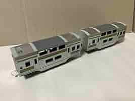 Takara Tomy - 【プラレール】E233系湘南色 中間車 グリーン車 ダブルデッカー 2両 61d6AZjNbRL._AC_SY200_QL15_.jpg