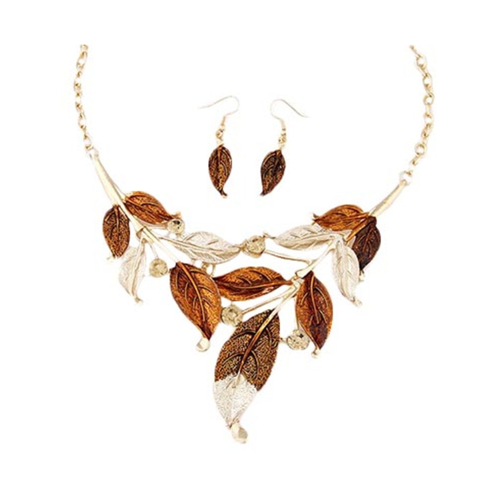 ZaHBoho Jewelry Set Pentant Necklace and Earrings for Women Vintage Gift Wedding Party