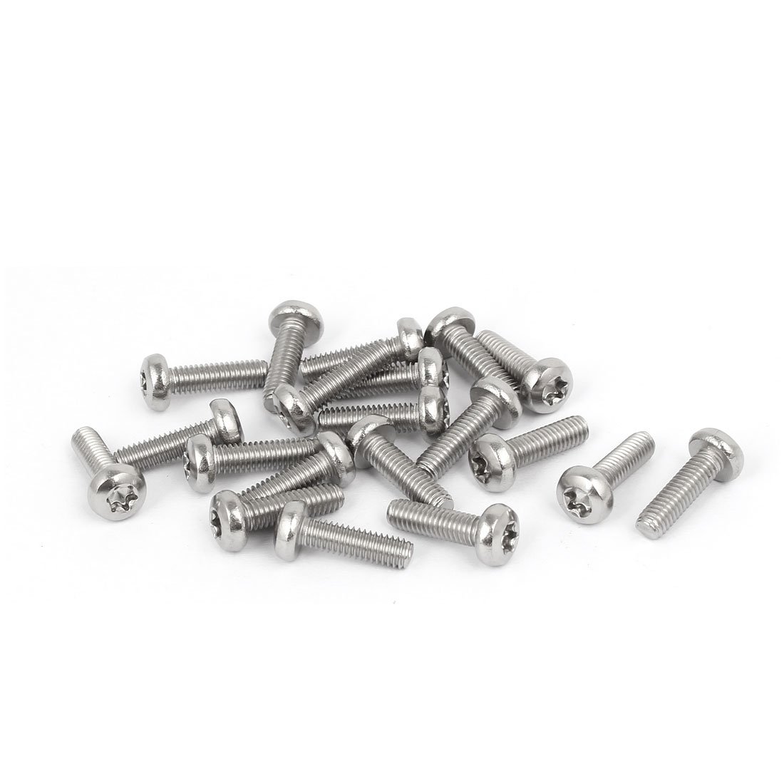 Uxcell Silver Sourcingmap M4 X 14Mm 316 Stainless Steel Round Torx Head Machine Screw Tone 20Pcs