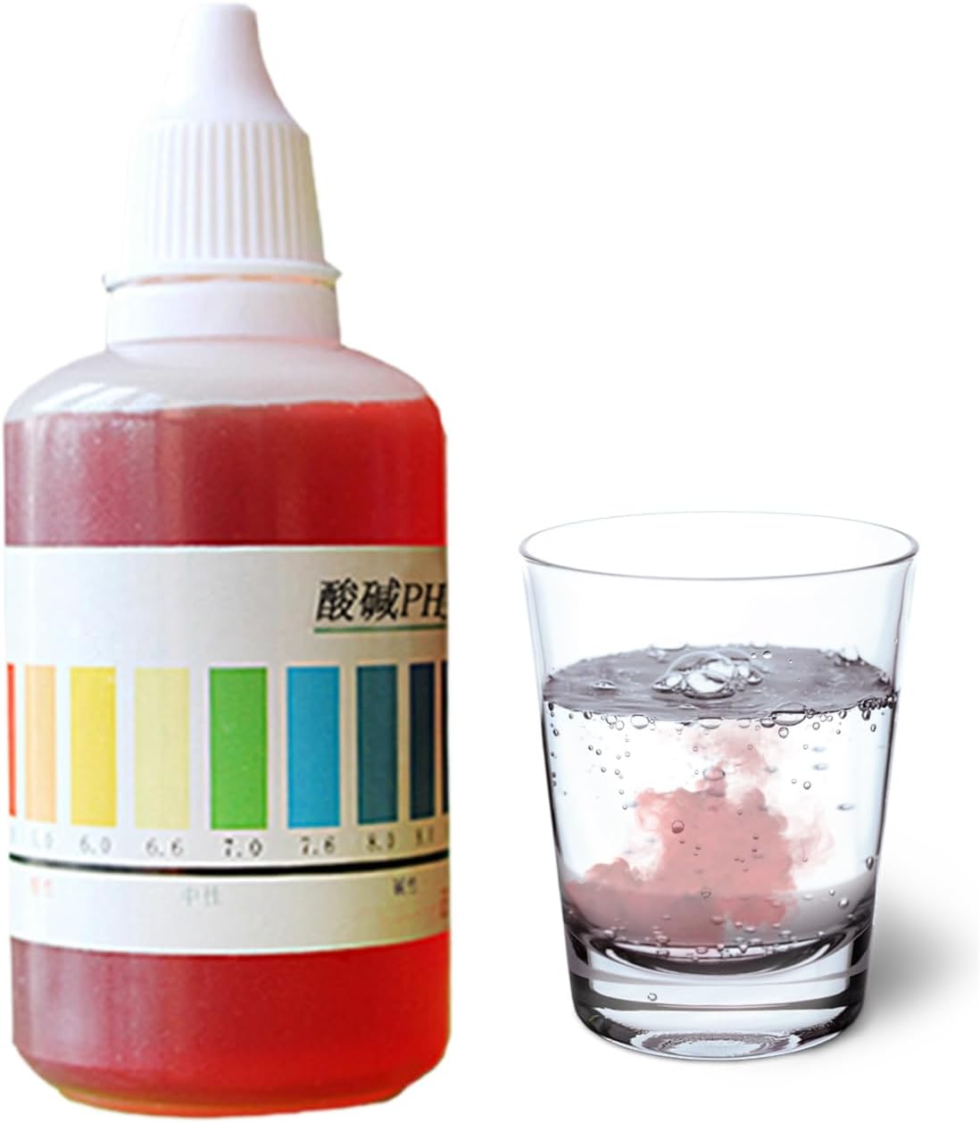 P H Test Drops for Water – Pool P H Testing Drops 50ml | Aquarium High-Capacity Efficienc Yt, Testing Reagent, Accurate Water Analyzer, Liquid Test Solution for Home, School, Swimming Pool,
