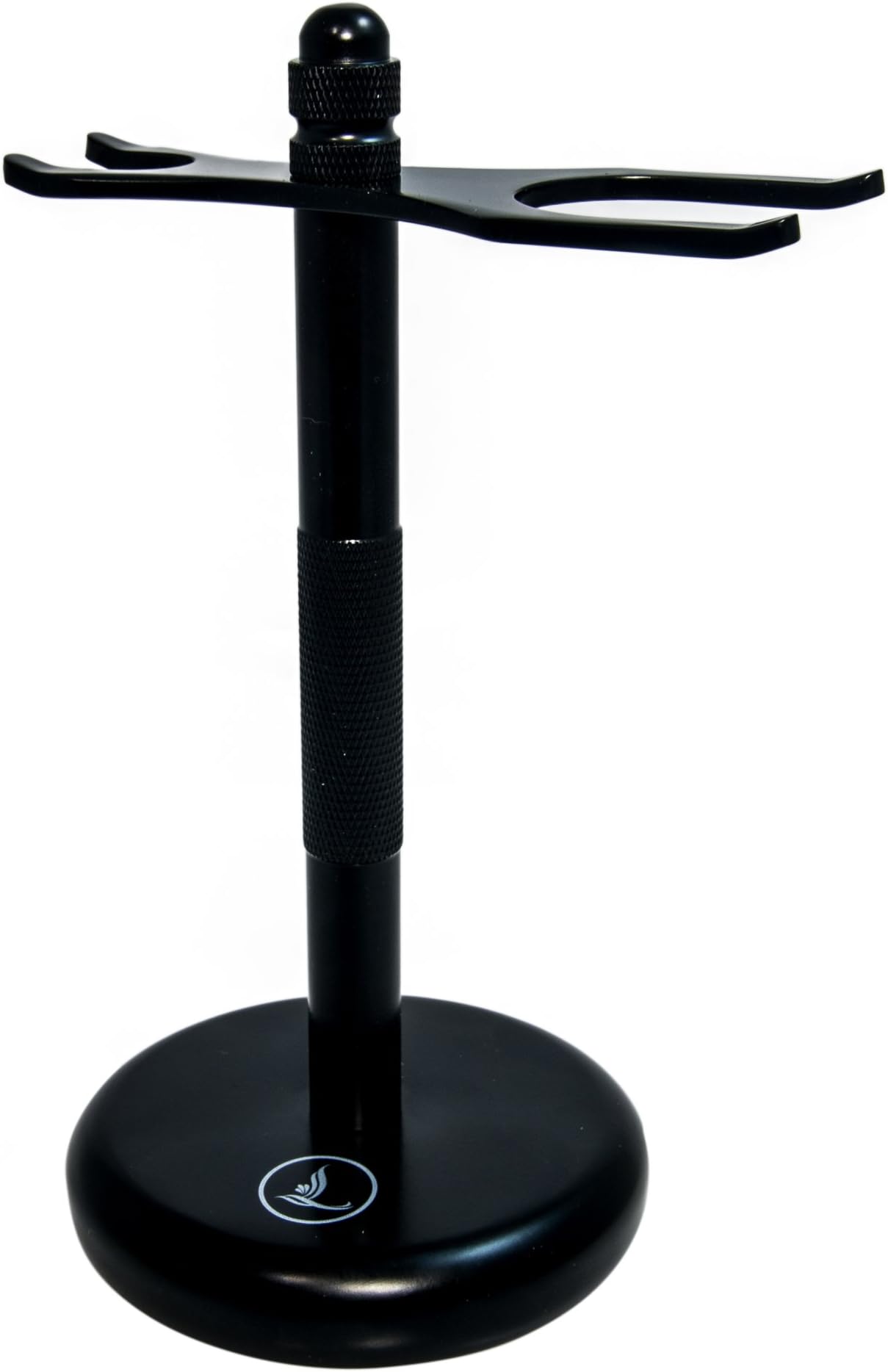 Razor and Brush Shaving Stand - Heavy, Matte Black Holder - for Safety Razors & Most Brushes