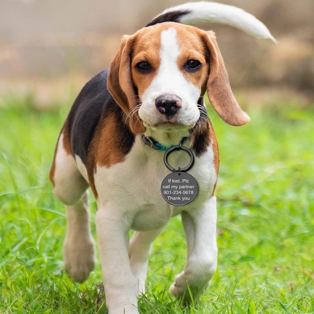 Golf Name Tag for Dog - Hand Stamped Pet ID - Dog Tag for Golf Lover - Bogey - Golf Tee