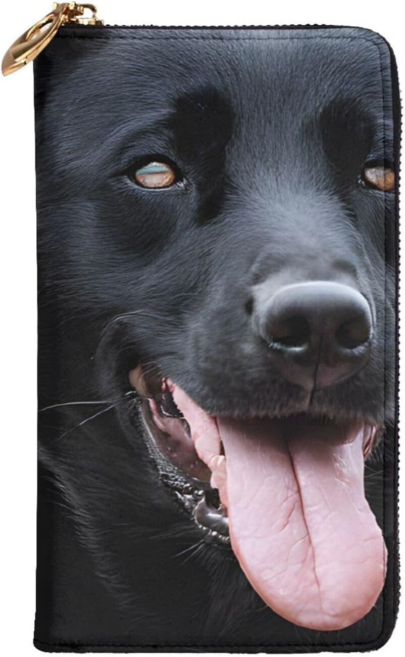 Ultra Fiber Leather Long Handheld Rottweiler Wallpaper Wallet, Suit For Daily Use By Men And Women, Can Store Banknotes, Credit Cards, Coins.