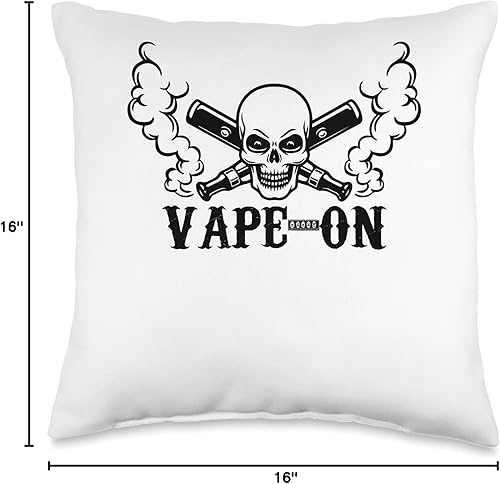 Miniatura 4 de Smoking Themed Tees Funny Graphic Tees-Vape On Throw Pillow, 16 x 16, multicolor