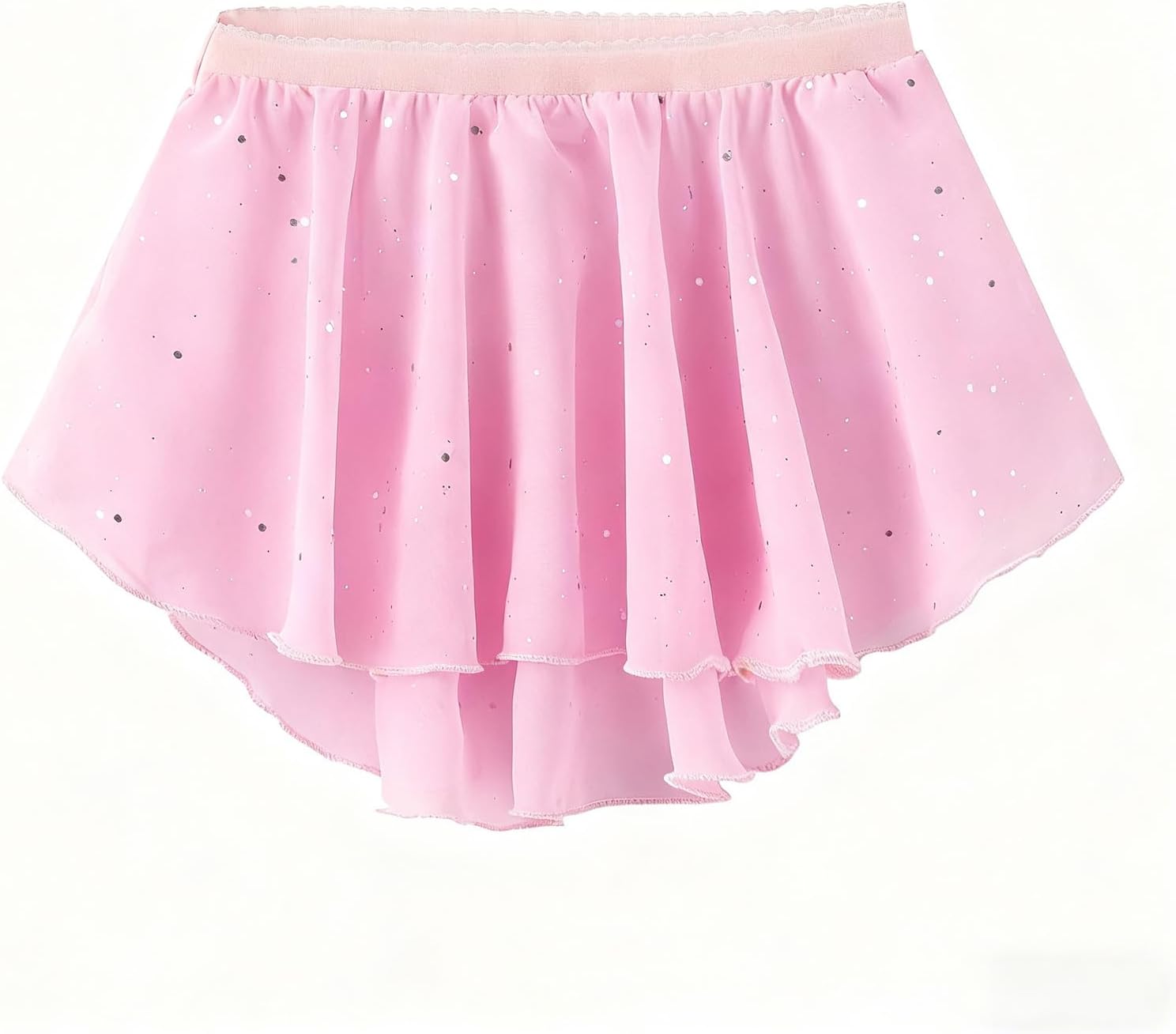 Girls Ballet Dance Skirts with Hair Scrunchie for Stage Performance Figure Skating Elastic Band