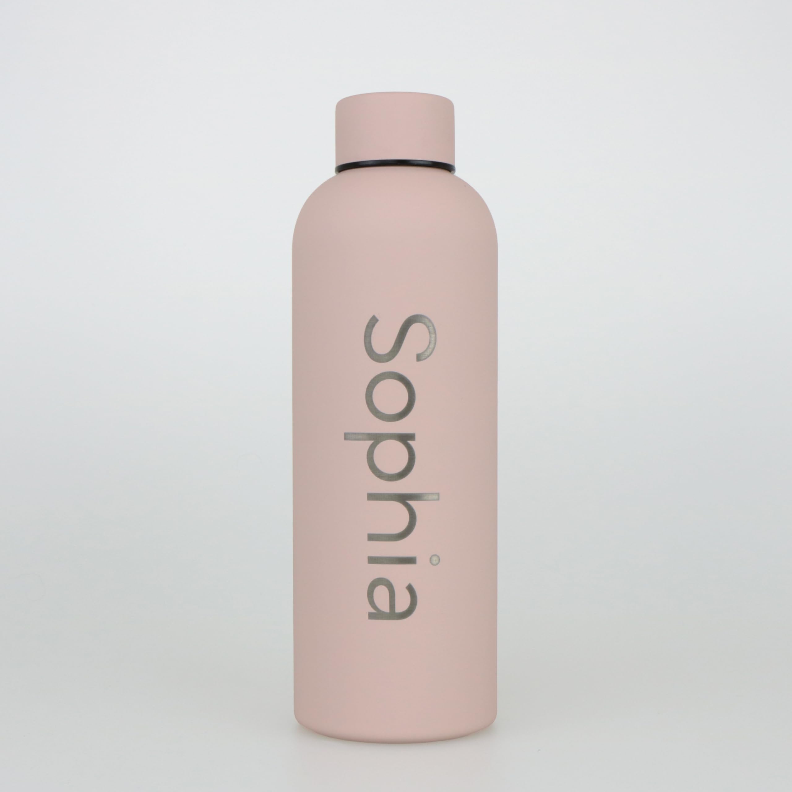 cribstar Personalised Engraved Insulated Water Bottle | Stainless Steel Water Bottle | Double Walled Drink Bottle Keeps 12 Hours Hot & 24 Hours Cold 500ML | Vaccum Flask (Latte) โ image 1