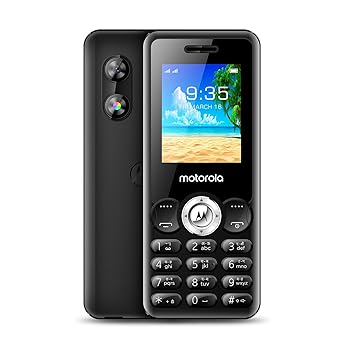 Motorola All-New A300 Dual Sim keypad Phone | 2 Years Replacement | Long Lasting Battery | Built-in UPI Payments App | Wireless FM | Auto Call Recording (Black)