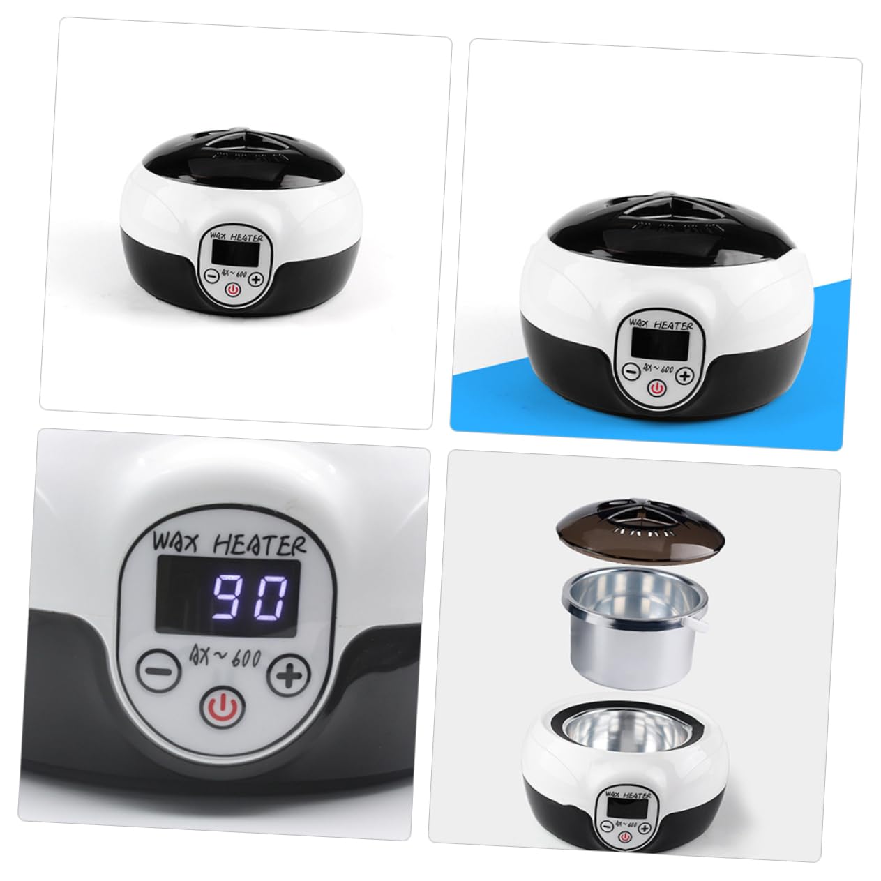 Professioneller Wachswärmer 145w aus Abs und Pp, Schwarz, Portable