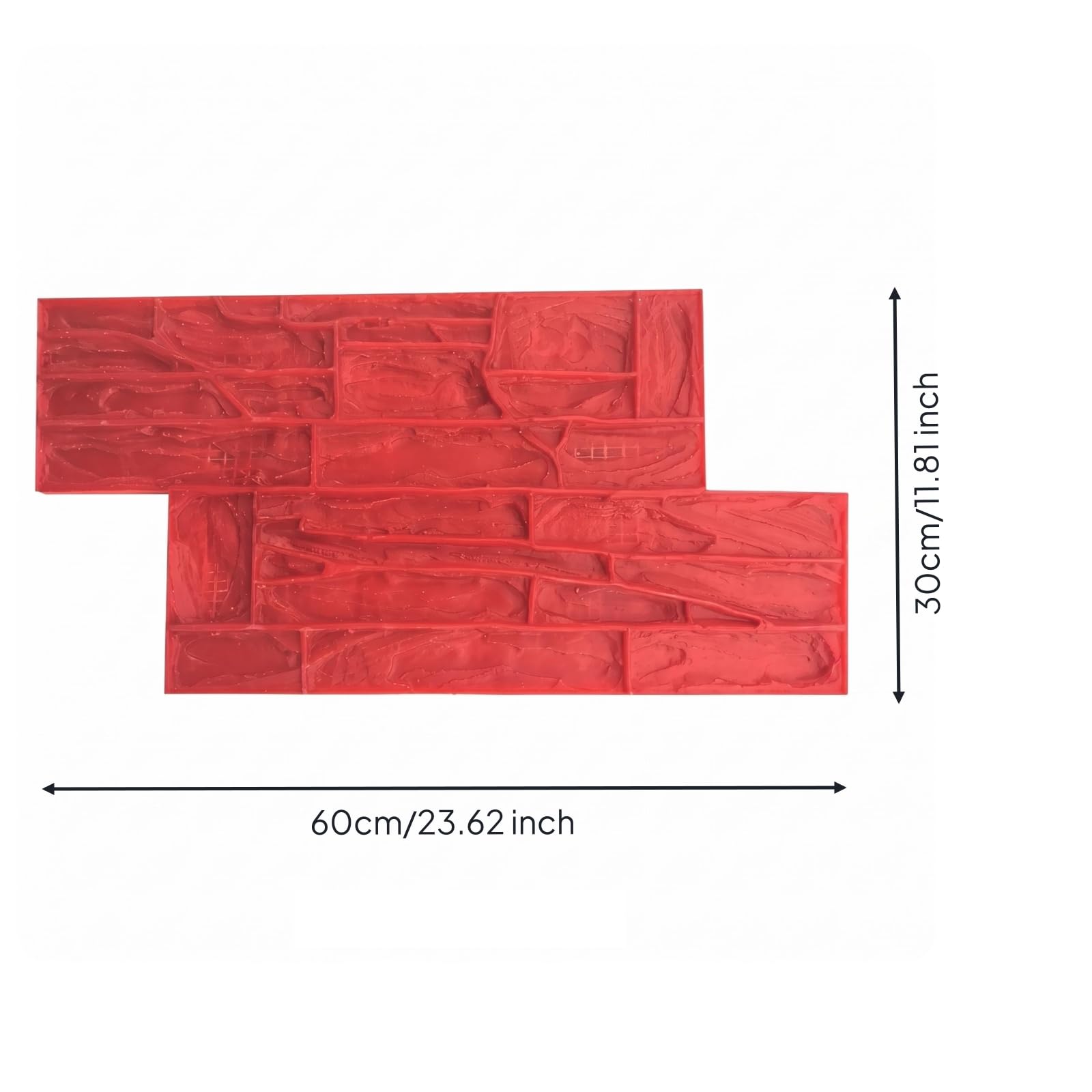 Molde Estampado Hormigón Resistente Al Desgaste Pared Piedra Uso Fácil para Albañiles, Constructores, Sendero, Molde De Ladrillo De Piedra Cultural 6030-A