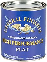 Vista 16 de General Finishes Capa superior a base de agua de alto rendimiento, 5 galones, plano