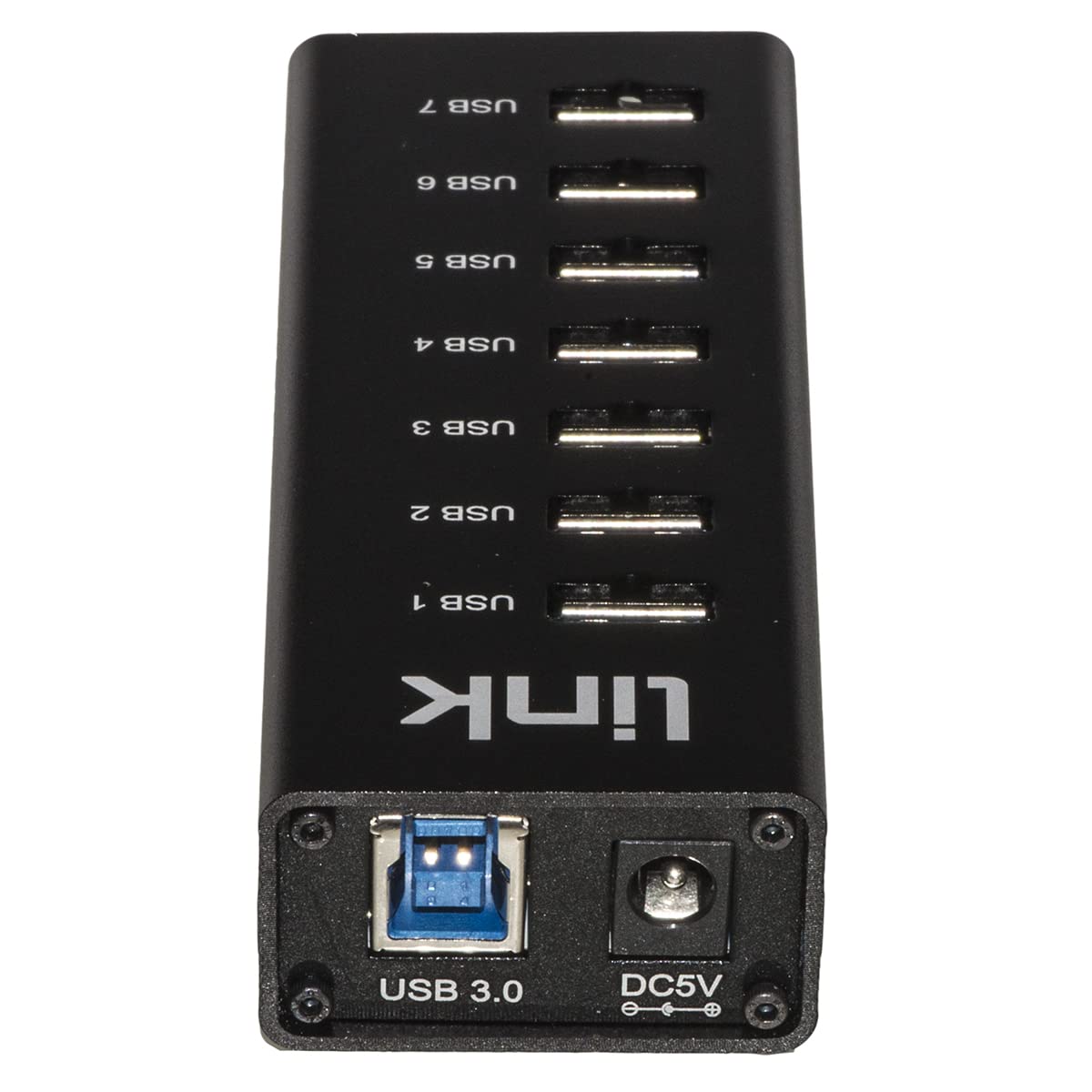 LINK LKHUB37 Hub 7 Porte Usb 3.0 in Alluminio con Alimentatore