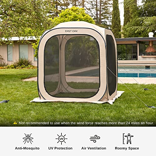 East Oak SCH23001 Screen House Tent Pop-Up, Portable Screen Room Canopy Instant Screen Tent 6 X 6 Ft thumb #2