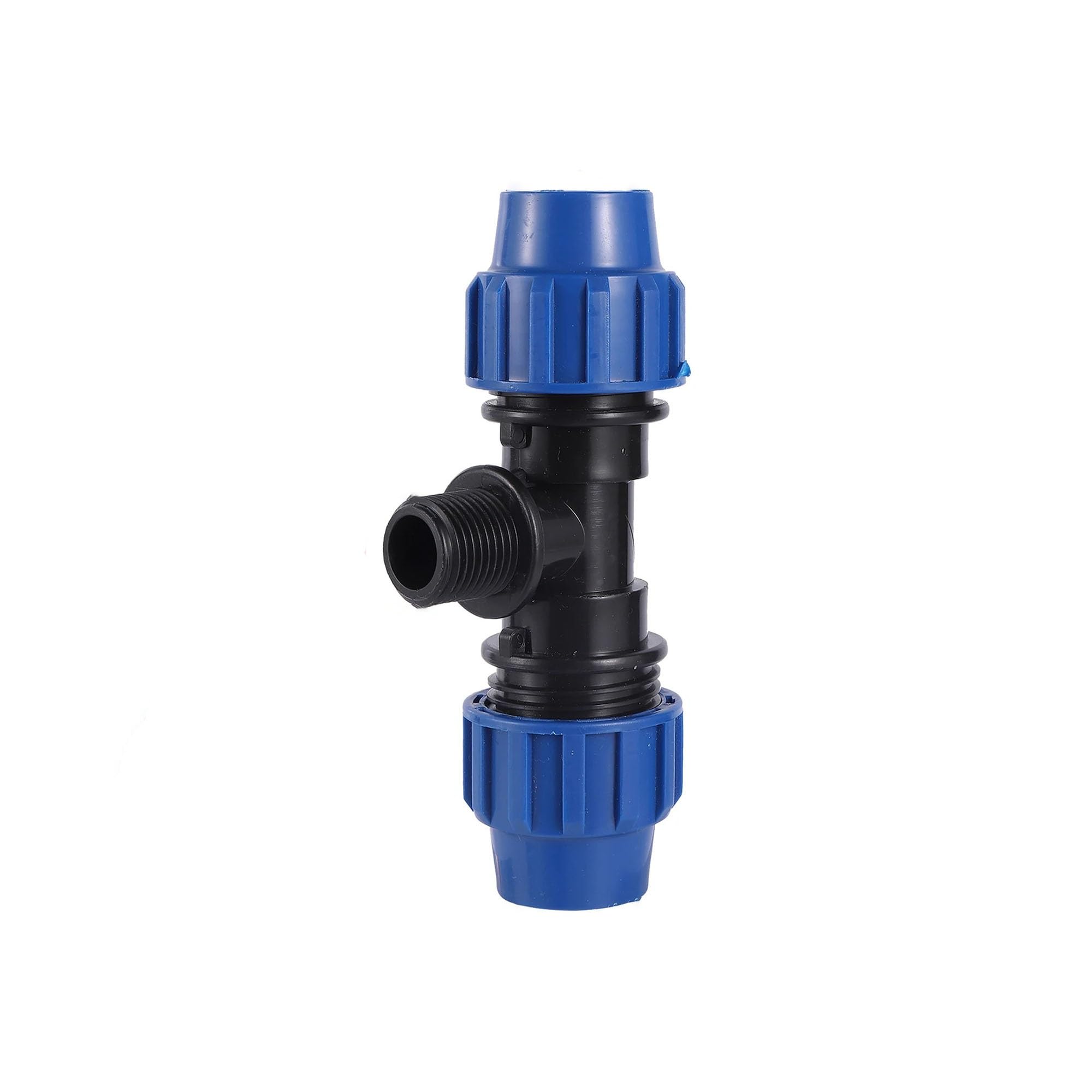 Raccord PE male 20 25 32 mm coude et te irrigation jardin
