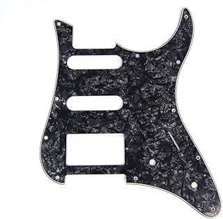 Guitar Pickguard For YAMAHA Pacifica EG 112 PAC112V, 4Ply Black Pearloid