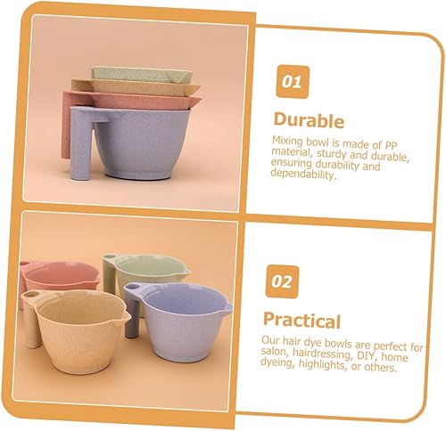 Miniatura 12 de 2 unids Herramientas de tinte para el cabello, cuenco de tinte para el cabello, cuenco de tinte para el cabello, color rubio brillante, en polvo