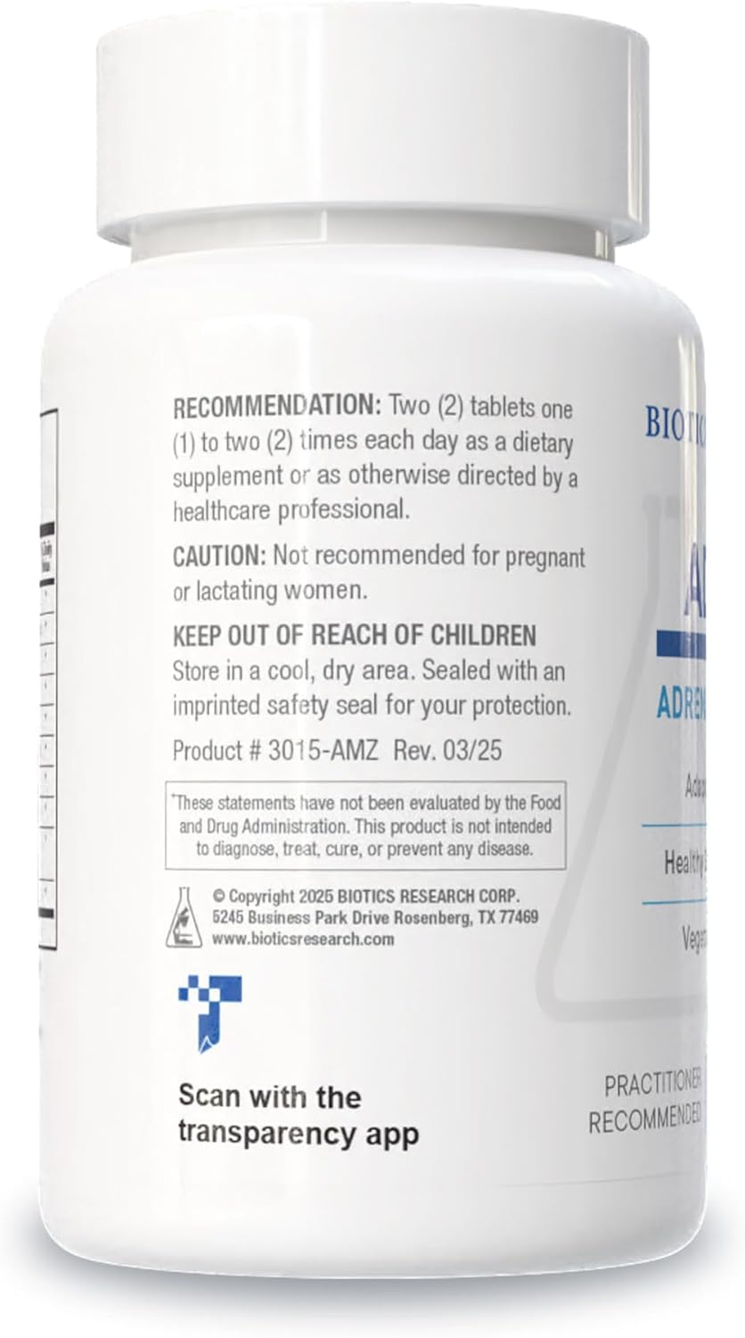 Biotics Research ADHS Adrenal Support, Supports Normal Cortisol Levels, Antioxidant Support, More Energy, Healthy Response, 120 Tabets - Image 3