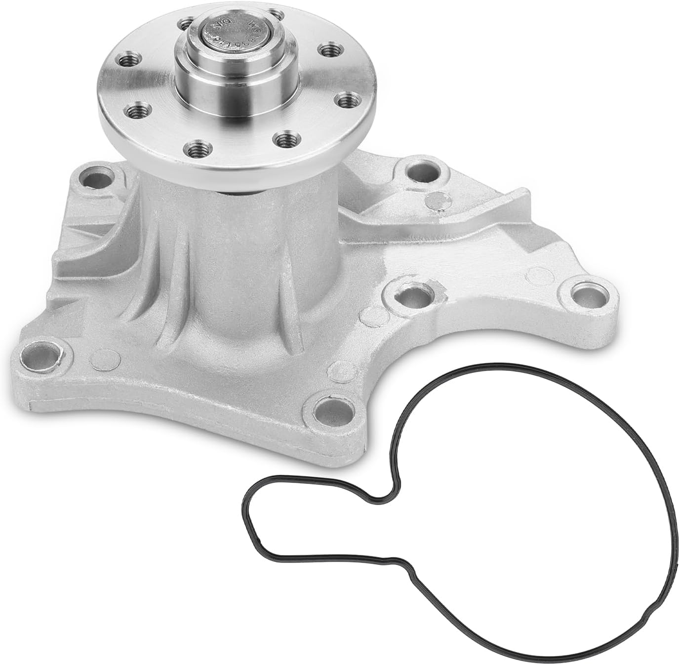 JDMON Engine Water Pump W/Gasket (6mm Diameter Flange Holes) Replaces# 6671508 6631810 8943102510 Replacement for Isuzu 4JG2 4JA1 4JB1 4JG1 Bobcat 853 and later 843 Skid Steers John Deere 75C 80C