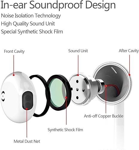 Miniatura 3 de Paquete de 2 auriculares USB C para iPhone 1615 Pro MaxPlus, auriculares con cable con micrófono y control de volumen, auriculares tipo C con cable