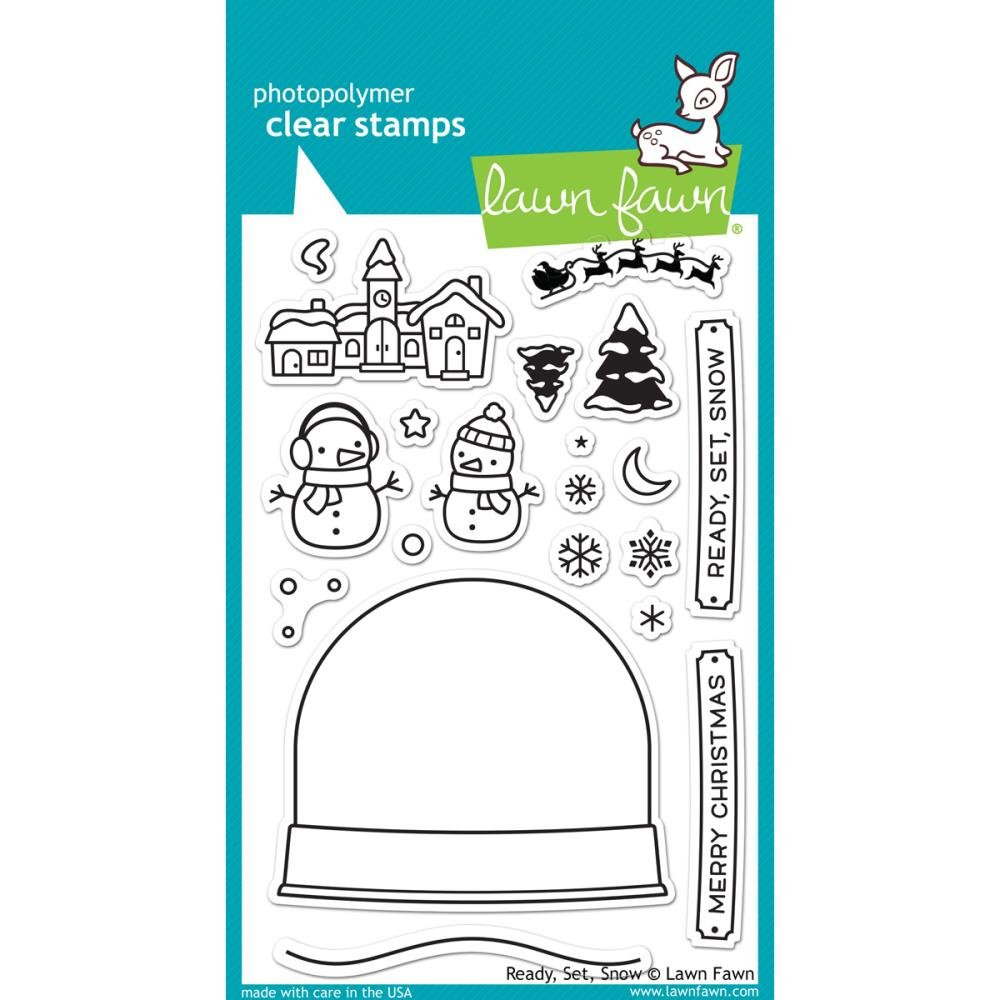 Tampons Transparents Lawn Fawn – Proverbes D'Hiver Ondulés – Pour Scrapbooking Et Cartes