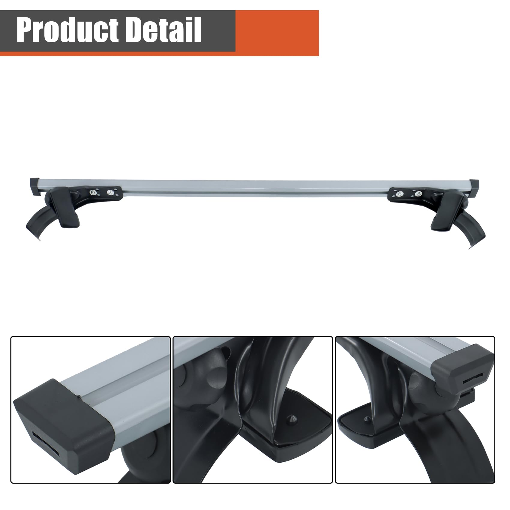 labwork Luggage Cargo Rack with 3 Kinds Clamp Universal 48 inch Car Top Roof Cross Bar