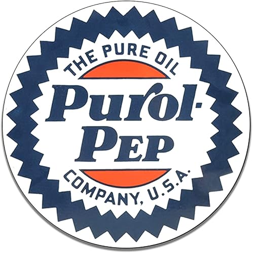 Miniatura 11 de Brotherhood Letrero de gas vintage de reproducción de letreros de metal vintage, letrero redondo de metal para garaje y hogar, 8 pulgadas de Nourse