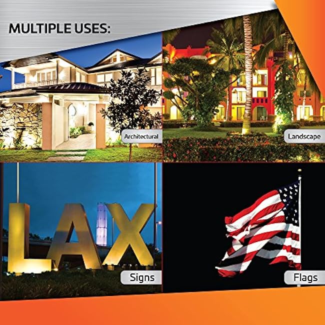 12-Watt Outdoor LED Flood Light, Weatherproof, Bronze. for use in Flagpole, Flood, Backyards, Playgrounds, and Landscape Lighting Applications