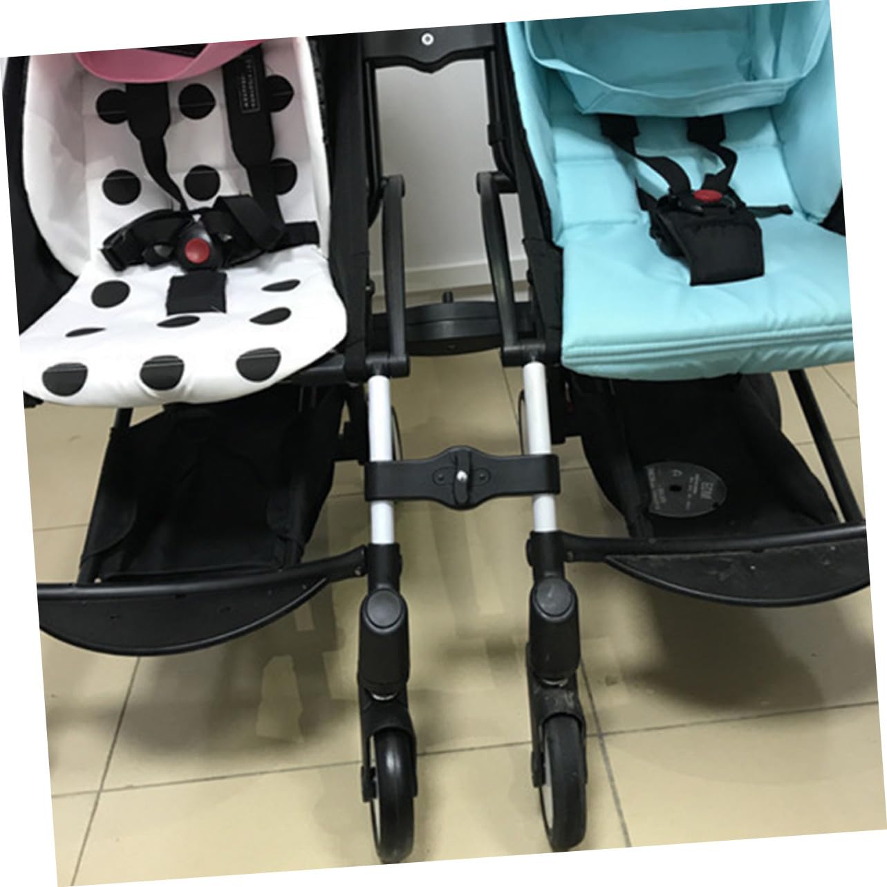 SOIMISS 3 piezas Conectores Ajustables para Cochecito Doble Accesorio para Sillas de Paseo Gemelos Material PP Resistente y Ligero Fácil Uso para Padres y Cuidadores