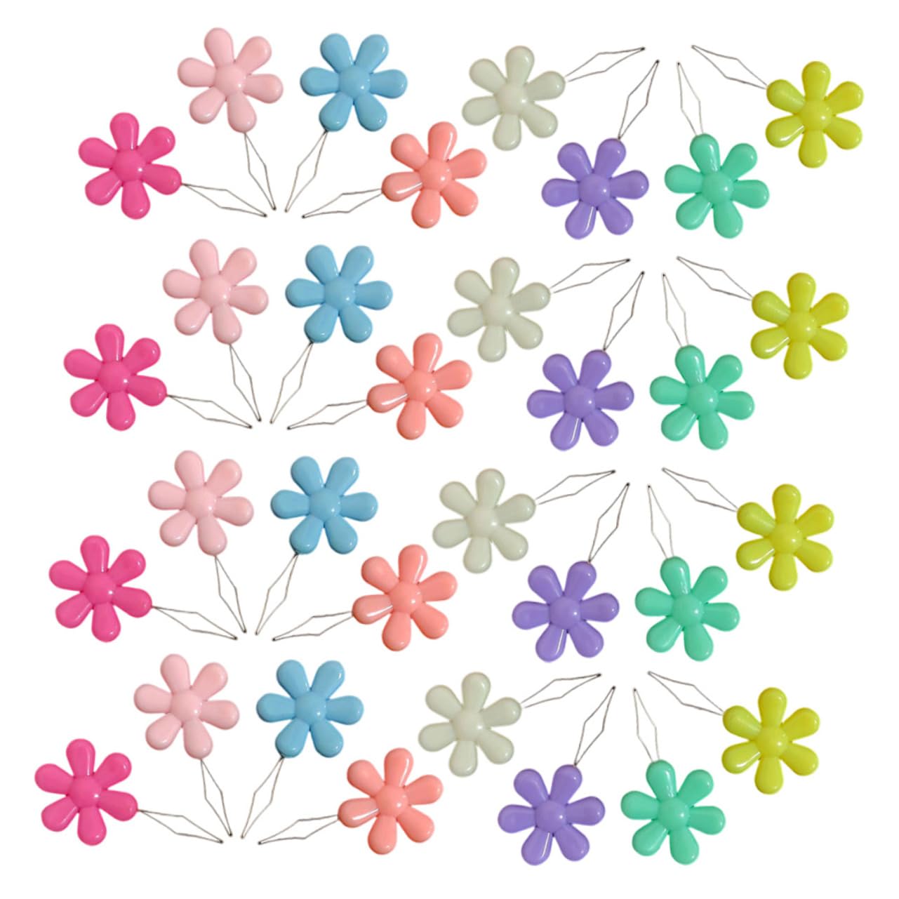 VILLCASE 4 Set di Infila Ago A Forma di Fiore per Cucito A Mano Ricamo Cucito per E Nonna 50 Pezzi*4