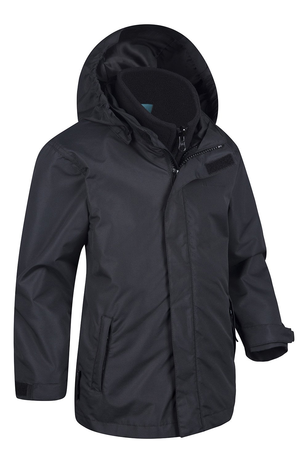 Mountain Warehouse Fell 3 in 1 Wasserabweisende Kinderjacke Atmungsaktive Regenjacke für Jungen und Mädchen