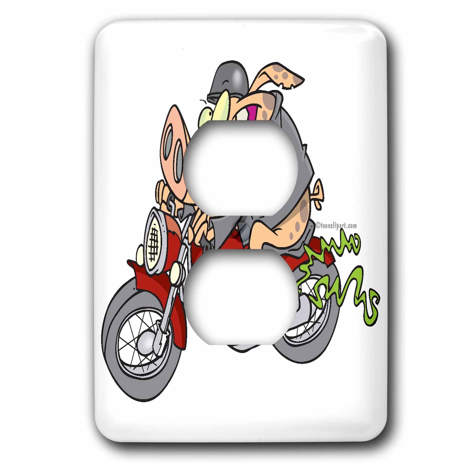 Cochon de dessin animé plaque multicolore 15,2 cm de 3dRose