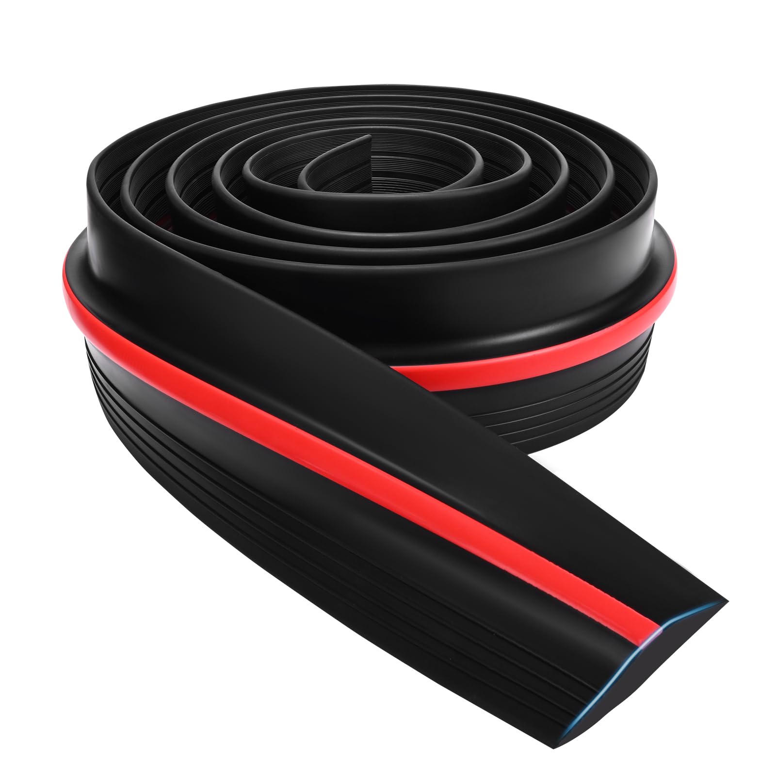 Guarnizione Soglia Porta Garage,Barriera acqua garage Guarnizione soglia porta garage, gomma resistente alle intemperie Sostituzione sverniciante fai-da-te (6M/20MM)