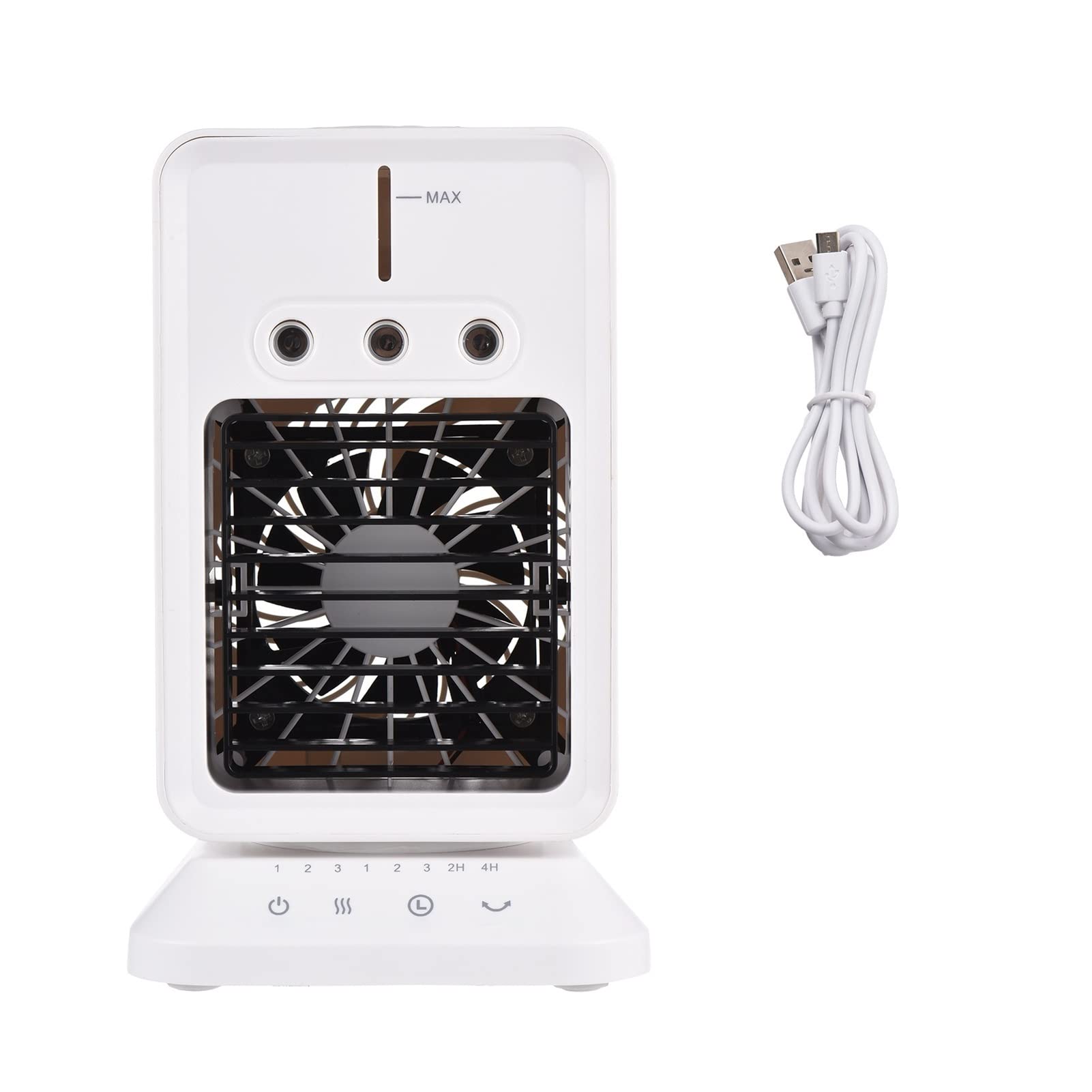 Shakeable Head Desktop Air Cooler Portable Room Humidifier USB Mute Cooling Fan Conditioner Airflow Comfort Refreshing Breeze