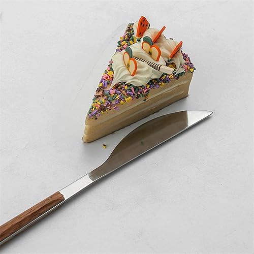 Miniatura 3 de Juego de cubiertos de madera para 12 cubiertos de acero inoxidable juego de 60 piezas con mango de grano de madera incluye cuchillos tenedores y