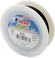 Vista 87 de Alambre de pesca americano Surflon recubierto de nailon 1x7 de acero inoxidable, línea líder de pesca para agua salada, prueba de 10 libras - prueba