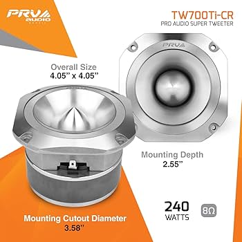Amazon.com: PRV AUDIO TW700Ti-CR Super Tweeter, 4