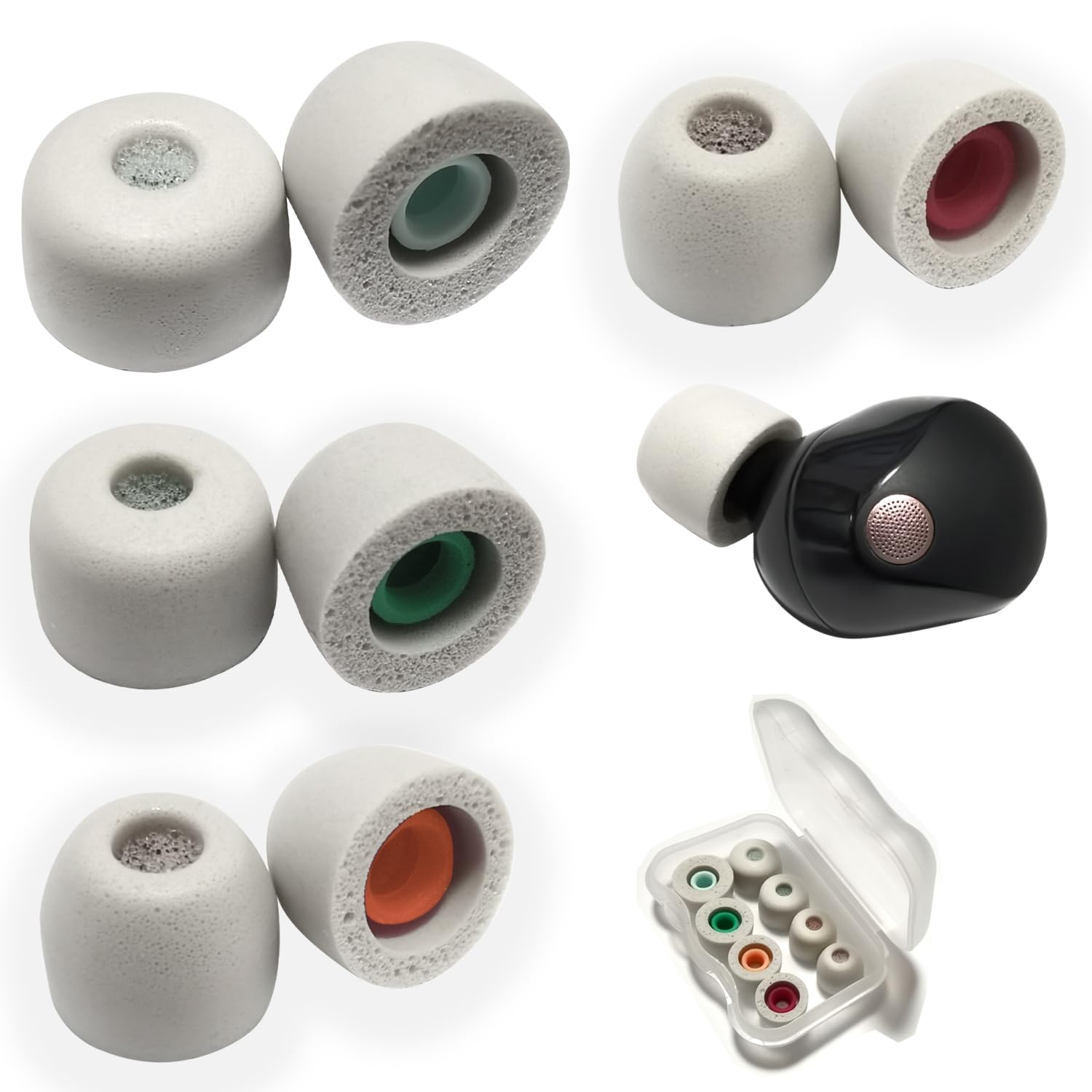 Amazon.com: Luckvan Memory Foam Tips for Sony WF-1000XM5 Ear Tips