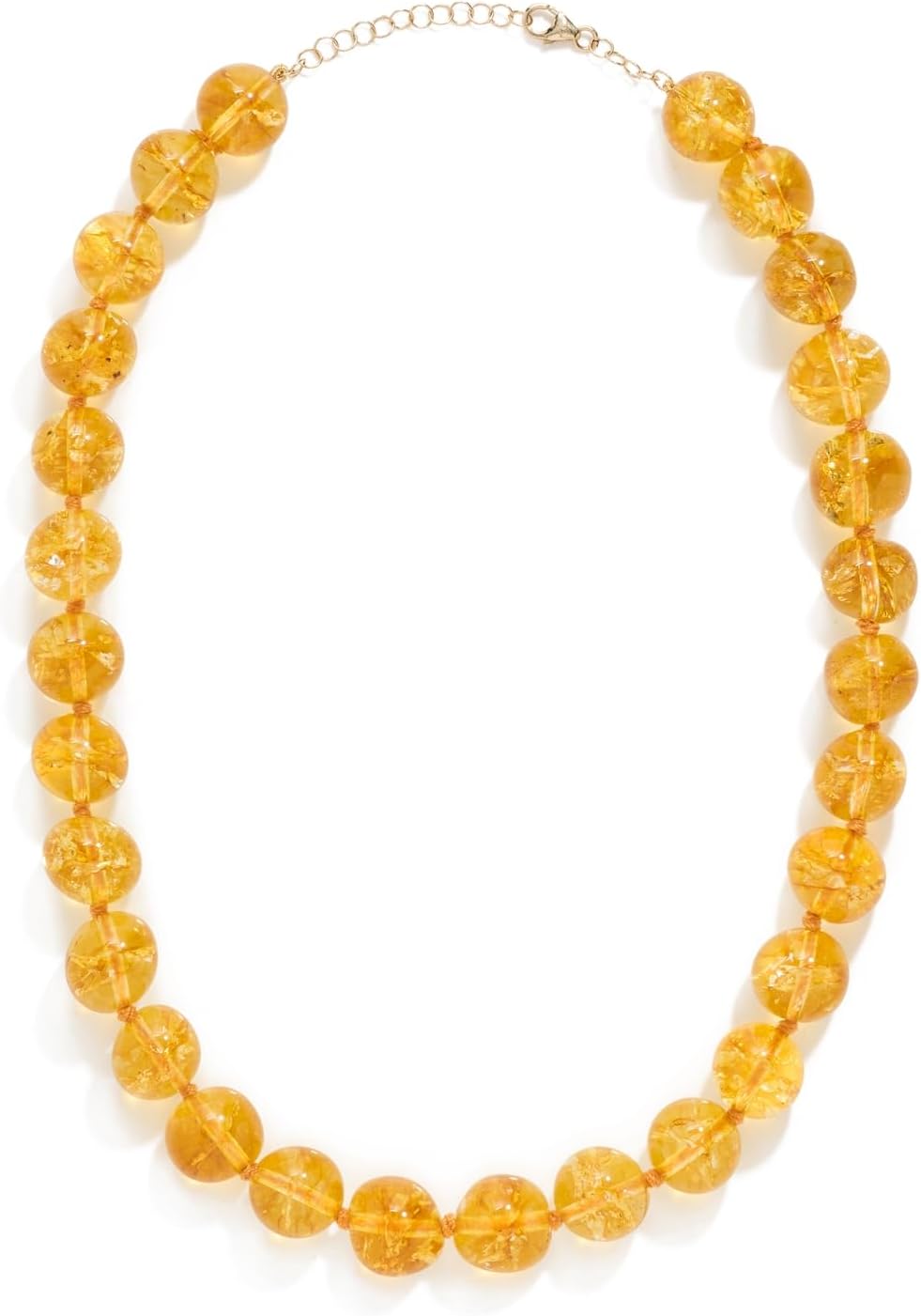 JIA JIA Women's 14k Jumbo Citrine Sphere Necklace, Yellow, One Size