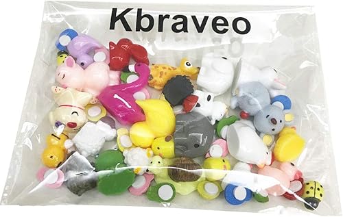 Miniatura 7 de 45 piezas de minianimales en miniatura para bricolaje, decoración de jardines de hadas, elefantes, conejos, erizos, gallinas, conejos, cachorros,