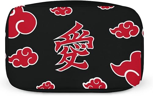 Miniatura 7 de HINSUM-GLASNG Bolsa de almuerzo con aislamiento de anime Love Cloud para mujeres, adultos, oficina, escuela, picnic, color rojo