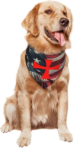 Miniatura 9 de Symbol of The Knights Templar - Pañuelo para perro, bandana para mascotas, baberos para mascotas