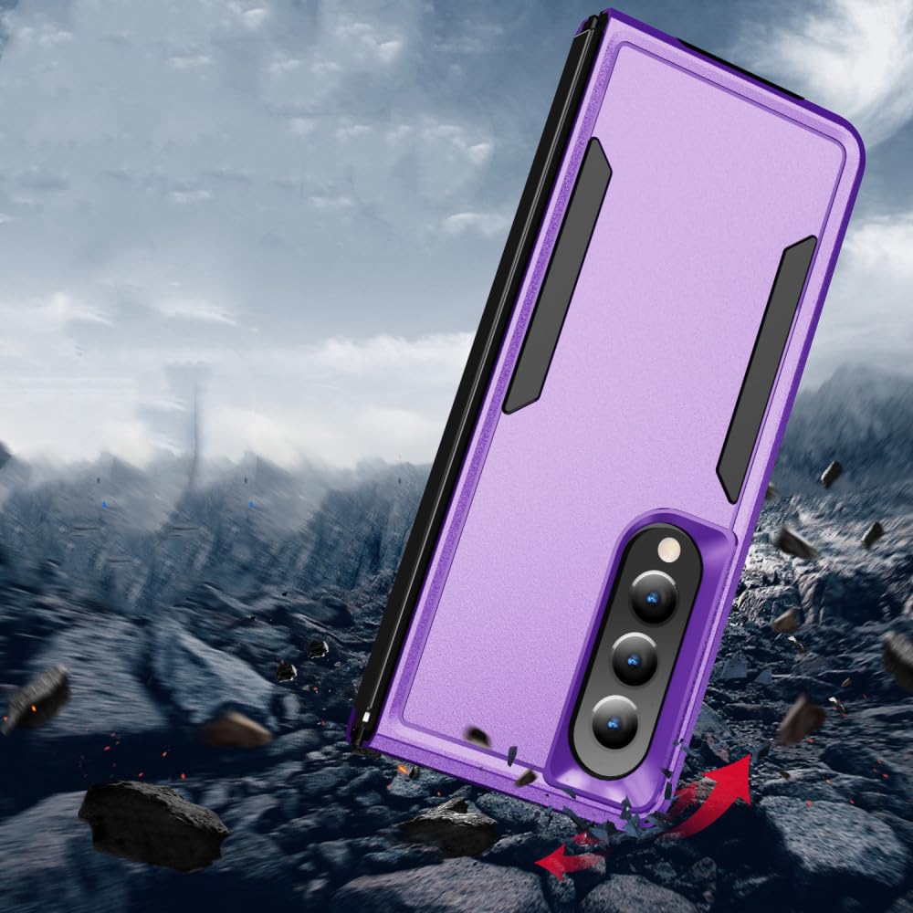 Coque Samsung Z Fold 4 Violette Confortable pour Utilisation Mobile Intensive - 6