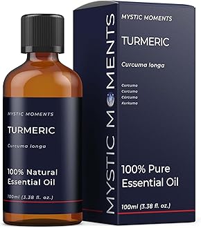 Mystic Moments | Turmeric Essential Oil 100ml - Pure & Natural Oil for Diffusers, Aromatherapy & Massage Blends Vegan GMO Free